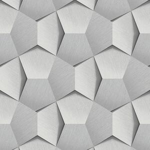 Geometrijska siva flis tapeta A54604 | Ljepilo besplatno