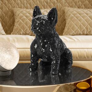 ·CODY· FIGURA BULLDOGA, CRNA/STAKLO