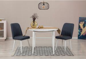 Woody Fashion Proširivi blagavaonski stol i stolice (3 komada) Malani