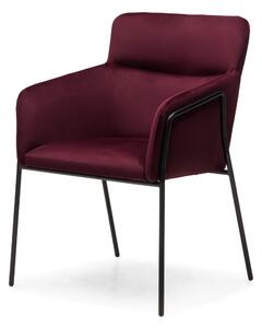 Bordo dizajnerska fotelja HELSINKI VELVET Magic Velvet 2229