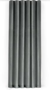 Siva zavjesa za djelomično zamračenje od samta 140x250 cm Velto – Filumi