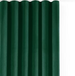 Zelena zavjesa za djelomično zamračenje od samta 265x175 cm Velto – Filumi