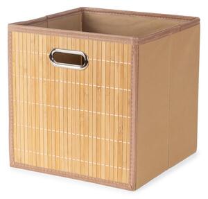 Bambusova kutija za pohranu u prirodnoj boji 31x31x31 cm – Compactor