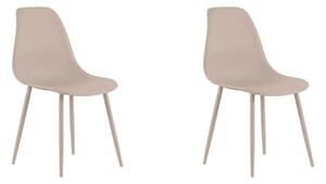 Set 2 kom plastičnih stolica OSAKA, bež
