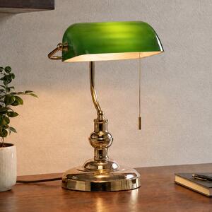 Lindby Milenka stolna lampa, mjed, visina 39 cm, metal, Zlato / mjed, Dnevni boravak/blagovaonica, Metal