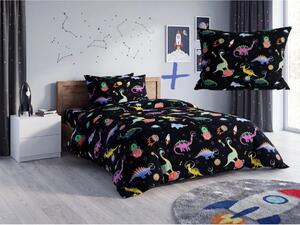 Set dječje posteljine od mikrovlakana DINO SPACE šarena + Jastučnica 50 x 70 cm BESPLATNO