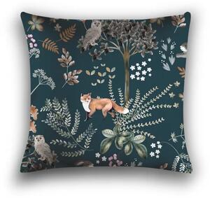 Set posteljina od mikrovlakana LIŠKA I ZEC tamnozelena + Jastučnica 45 x 45 cm BESPLATNO