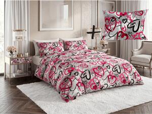 Set posteljine od polipamuka STREET LOVE POLY siva + jastučnica 50 x 70 cm BESPLATNO