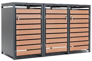 Kućište za 3 kante za otpad 120l ili 240l Bremen CoverTech