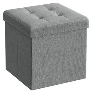 Tabure s pohrambenim prostorom OTTOMAN 30x30 cm, sivi
