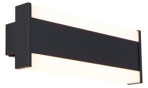 Moderna zidna svjetiljka crna 30 cm uklj. LED CCT IP54 - Vanya