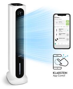 Klarstein Polar Tower Smart, ventilator, rashlađivač zraka, 7L, 85W, daljinski upravljač, 5x spremnik za hlađenje
