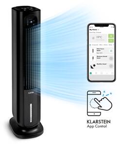 Klarstein Polar Tower Smart, ventilator, rashlađivač zraka, 7L, 85W, daljinski upravljač, 5x spremnik za hlađenje