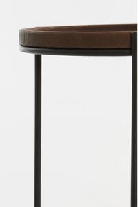Kožni okrugli pomoćni stolići u setu od 2 kom ø 53 cm Jairo - Light & Living