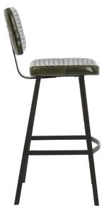 Kaki kožna barska stolica 103 cm Masana - Light & Living