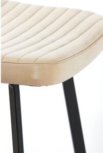 Bež kožna barska stolica 103 cm Masana - Light & Living