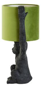 Zeleno-crna stolna lampa (visina 51 cm) Monkey - Light & Living