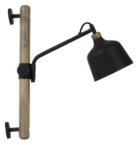 Crna zidna lampa (duljina 40 cm) Banu - Light & Living