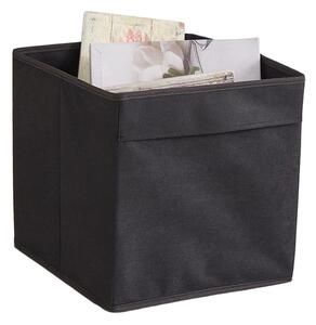 Crna tekstilna kutija za pohranu 30x30x30 cm – Mioli Decor