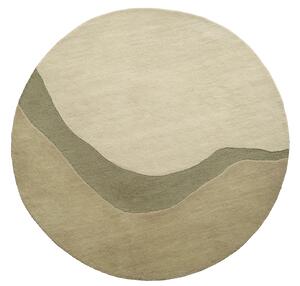 Vuneni Tepih Figari Khaki Round