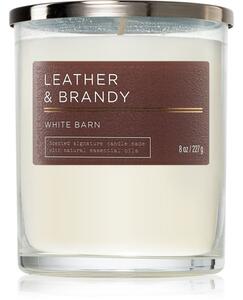 Bath & Body Works Leather & Brandy mirisna svijeća 227 g