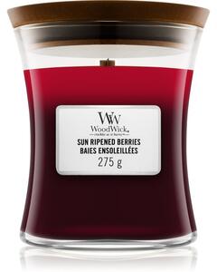 Woodwick Trilogy Sun Ripened Berries mirisna svijeća s drvenim fitiljem 275 g