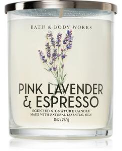 Bath & Body Works Pink Lavender & Espresso mirisna svijeća 227 g