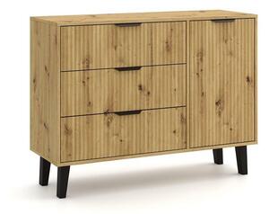 Komoda Mandeville 280, Artisan hrast, 81.5x110x39cm
