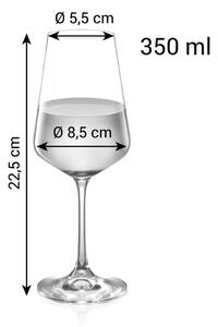 Čaše u setu 6 kom vinske 350 ml Giorgio – Tescoma