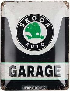 Metalni znak Škoda - Garage