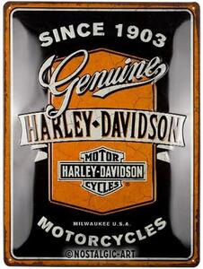 Metalni znak Harley-Davidson - Genuine Motorcycles