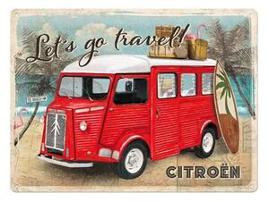 Metalni znak Citroen Type H - Let is go travel