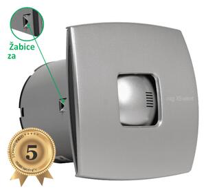 KUPAONSKI VENTILATOR FI100 KLAPNA SILVER