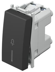 TIPKALO ZA ZVONO 16A 250V~ 1M SB IN 01 crni indikator