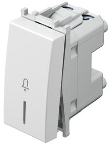 TIPKALO ZA ZVONO 16A 250V~ 1M PW IN 01 bijeli indikator