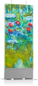 Flatyz Fine Art Claude Monet Water Lilies ukrasna svijeća 6x15 cm