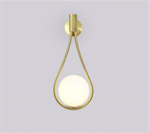 Zidna svjetiljka Staklena kugla Zlatna APP603-1W