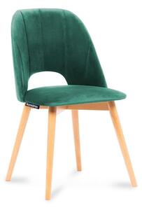 Blagovaonska stolica TINO 86x48 cm tamno zelena/bukva