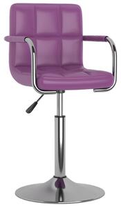 VidaXL Blagovaonska stolica od umjetne kože ljubičasta