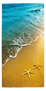 Brzo sušeći plažni ručnik SUNNY BEACH šareni 70 x 140 cm, 100% mikrovlakana