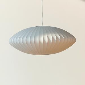 HAY viseća svjetiljka Nelson Saucer Bubble S, Ø 44,5 cm, bijela, prigušiva, Bijela, Dnevni boravak/blagovaonica, Plastika