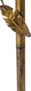 Vintage podna lampa antikno zlato 29 cm bez sjenila - Lipa