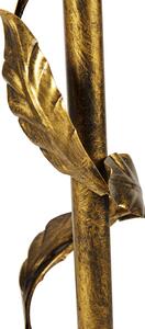 Vintage podna lampa antikno zlato 29 cm bez sjenila - Lipa