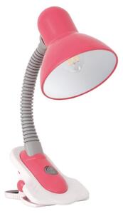 Kanlux 7153 - Stolna lampa s kvačicom SUZI 1xE27/40W/230V ružičasta