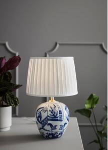 Plavo-bijela stolna lampa Markslöjd Goteborg, visina 48 cm