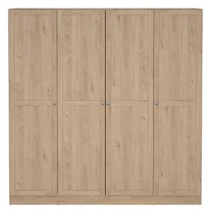 Ormar u dekoru hrasta u prirodnoj boji 195,5x200 cm Billund – Tvilum