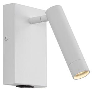 Moderna zidna svjetiljka bijela podesiva s USB-C priključkom - Croft