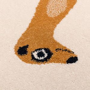 Antialergijski dječji tepih 170x120 cm Funny Meerkat - Yellow Tipi