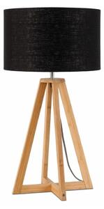 Stolna lampa s crnim sjenilom i Good & Mojo Everest bambusovom konstrukcijom