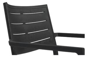 Crna plastična vrtna stolica Metaline – Keter